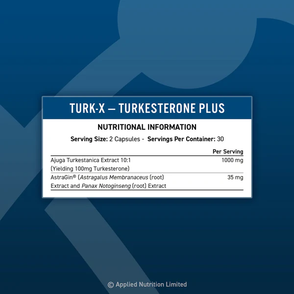 Informations nutritionnelles - Turk-X Turkesterone Plus
