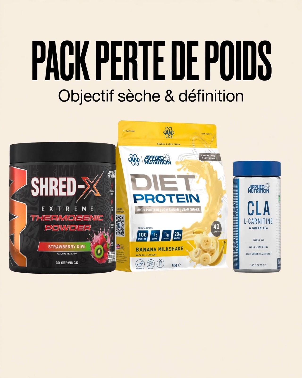 Informations nutritionnelles - pack perte de poids
